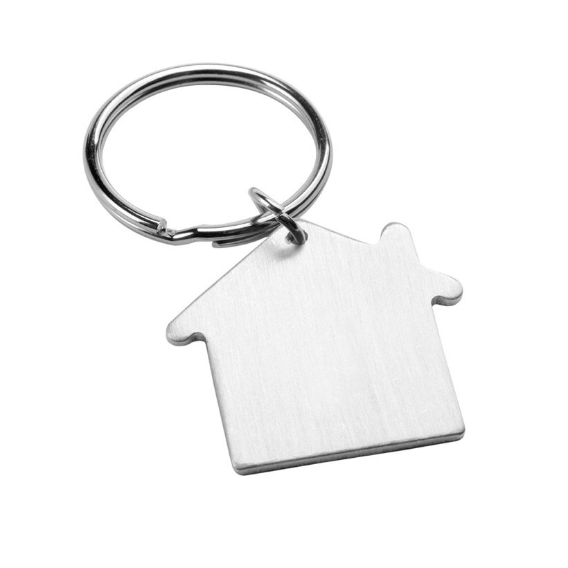 Chaveiro Formato Casa em Alumínio Homier