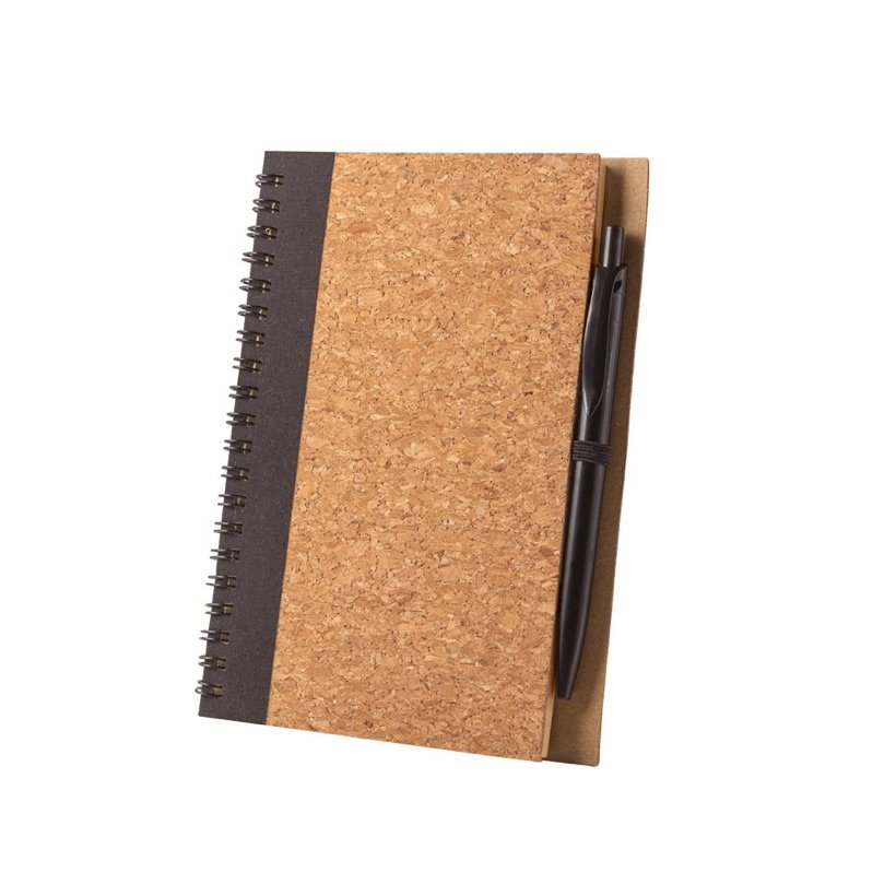 Caderno B6 de Cortiça com Caneta Vicente