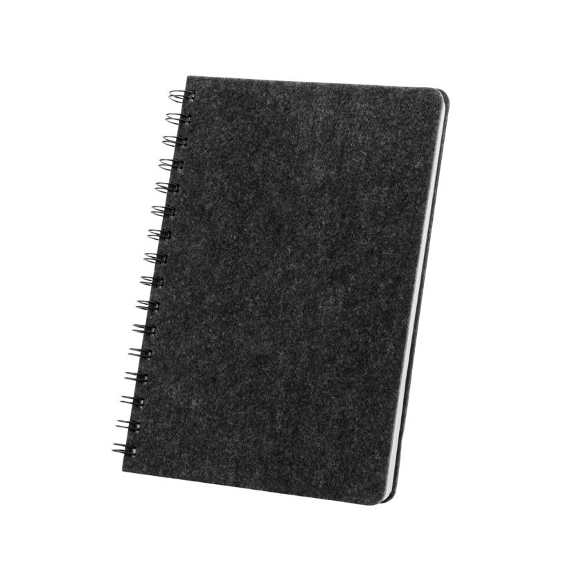 Caderno A5 em Feltro Reciclado com Argolas Mishima