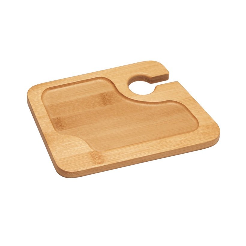 Prato com Suporte para Copo Fabris em Bambu
