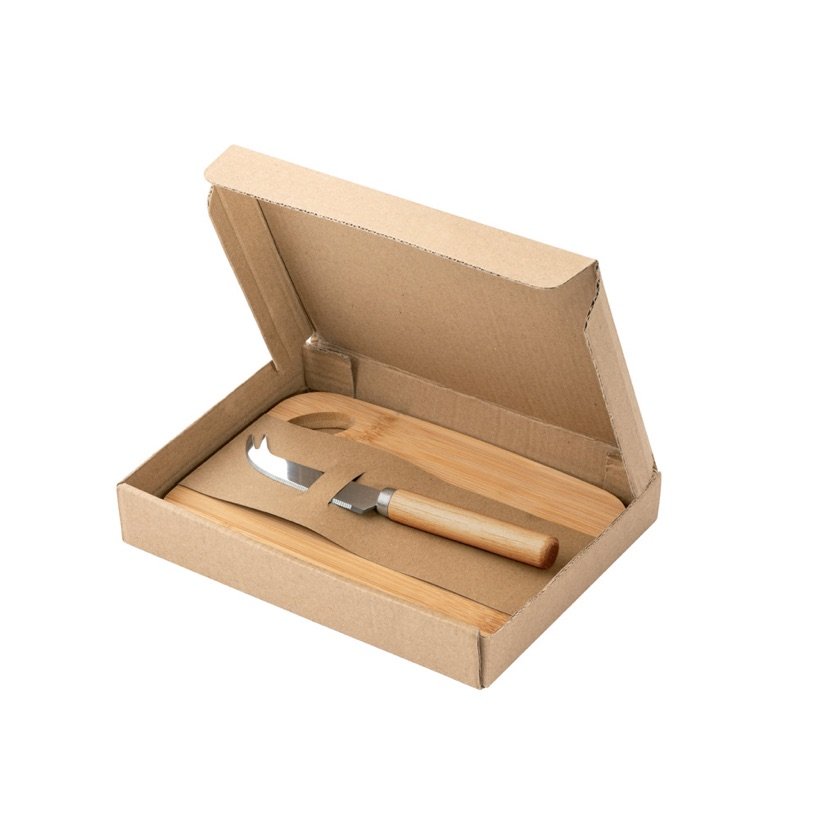 Conjunto Tábua e Faca de Queijo Cappero em Bambu