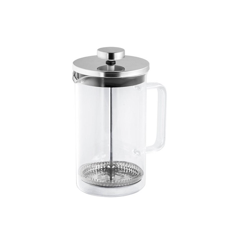 Cafeteira de Vidro Jenson com Tampa em Aço Inox 600ml