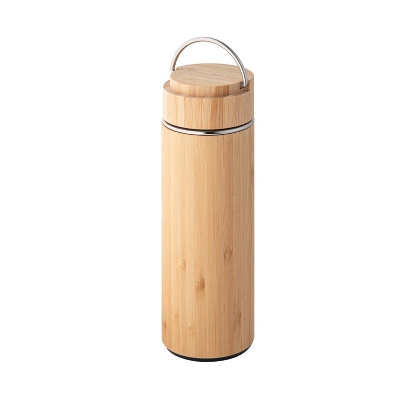 Garrafa Térmica Sow em Bambu com Infusor 440ml