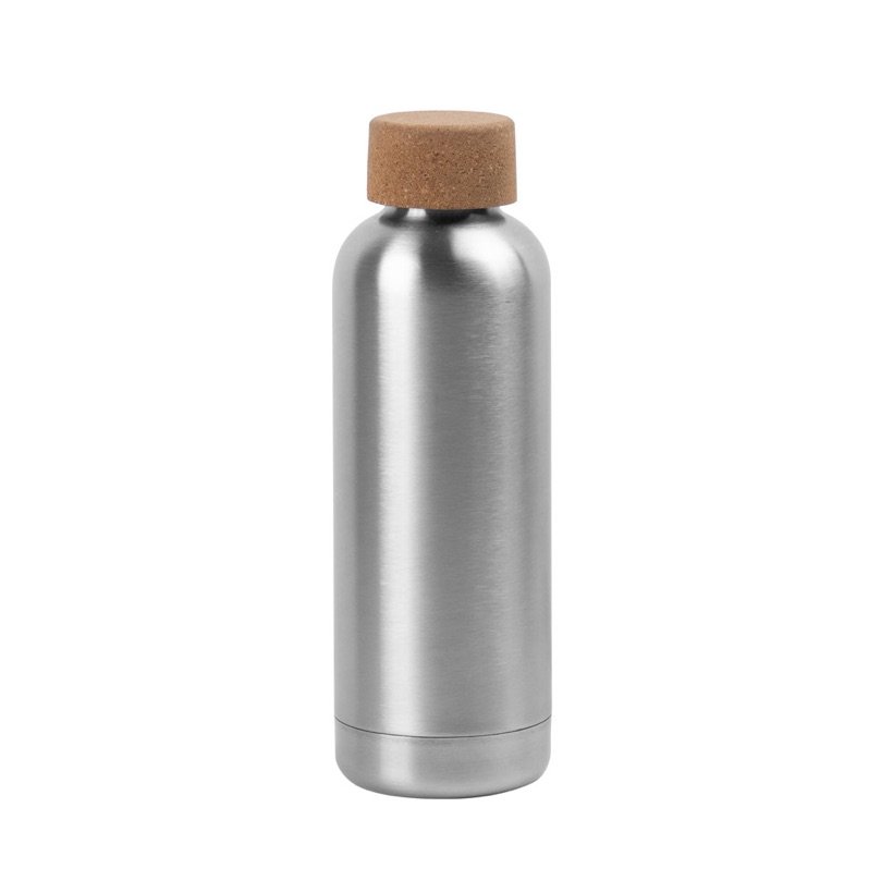 Squeeze Daley em Aço Inox com Tampa de Cortiça 760ml