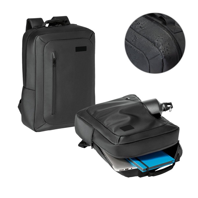 Mochila Impermeável Birmingham com Placa de Gravação — Conjunto