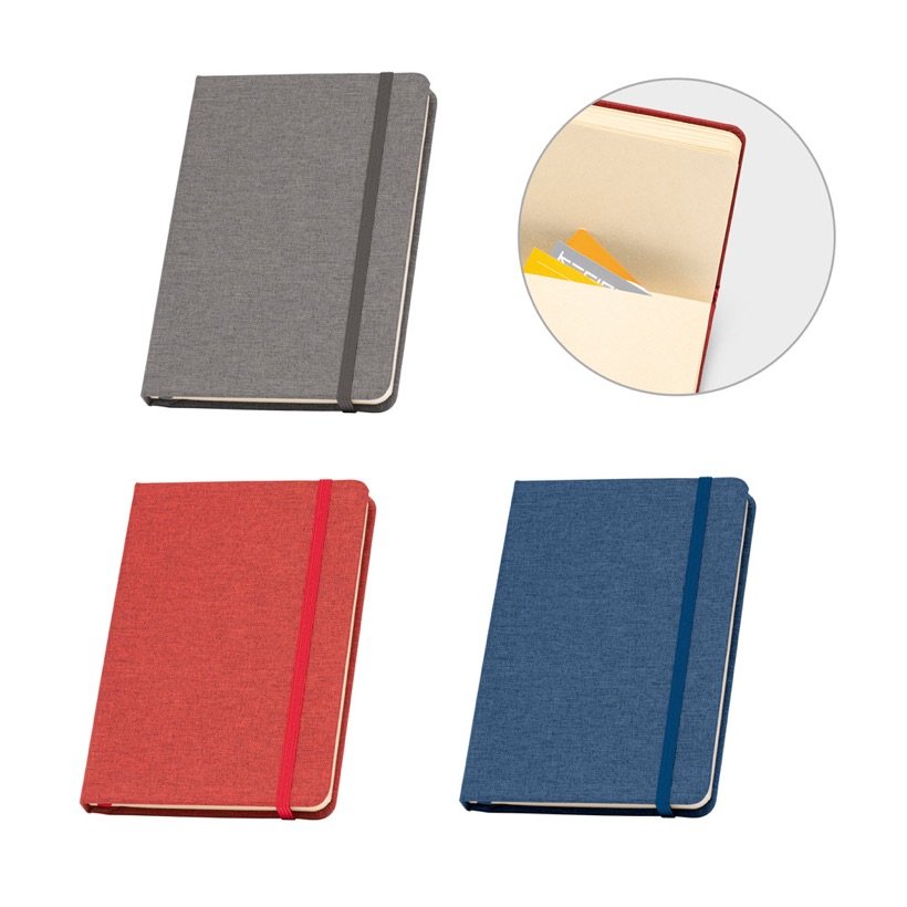 Caderno A5 em Poliéster Reciclado Boyd II — Conjunto