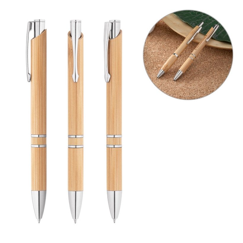 Caneta Esferográfica Beta Bamboo — Conjunto