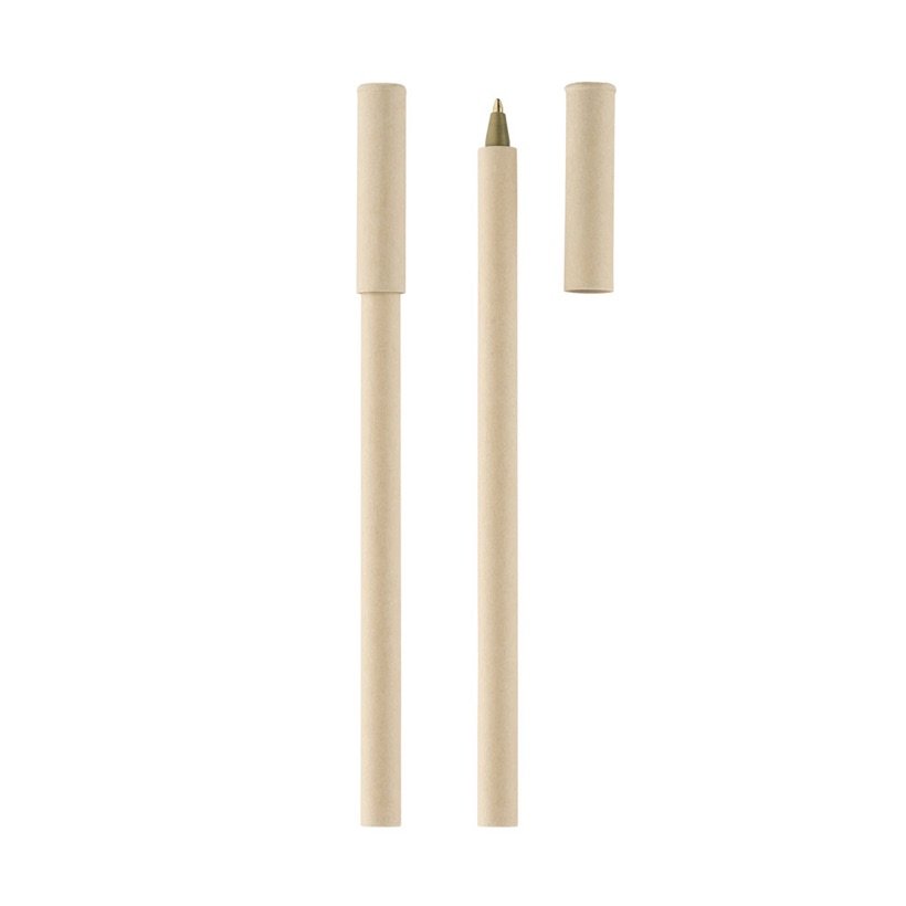 Caneta Esferográfica Recicla em Papel Kraft — Conjunto