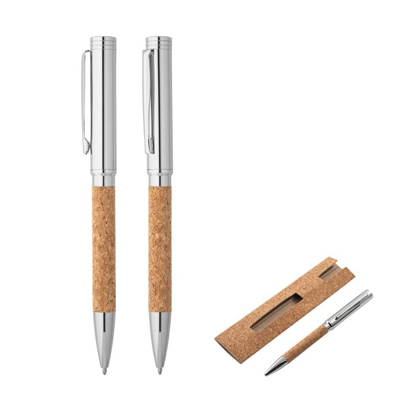 Caneta Esferográfica de Cortiça Cork II — Conjunto