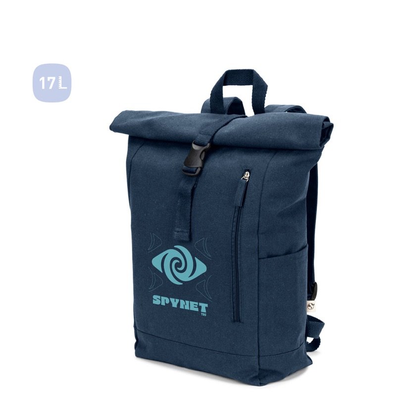 Mochila Roll Top Saint em Algodão Reciclado — Conjunto