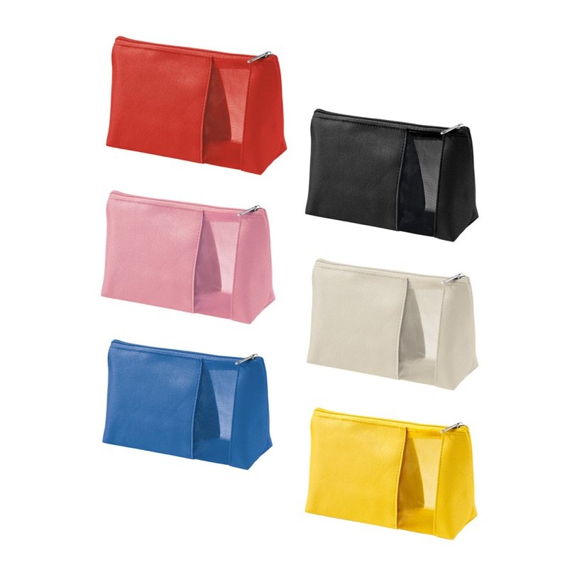 Necessaire em Microfibra e Mesh Annie — Conjunto