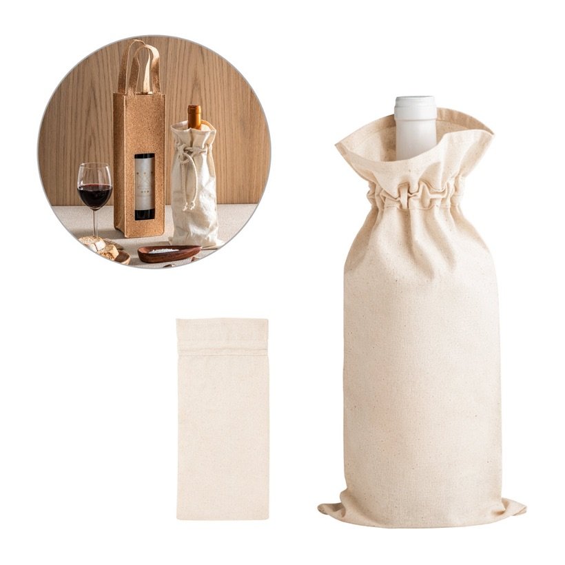 Sacola de Algodão para Garrafa Jerome — Conjunto