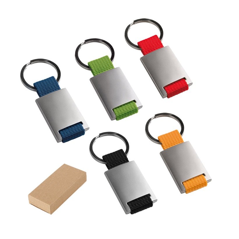 Chaveiro em Metal e Webbing Gripitch — Conjunto