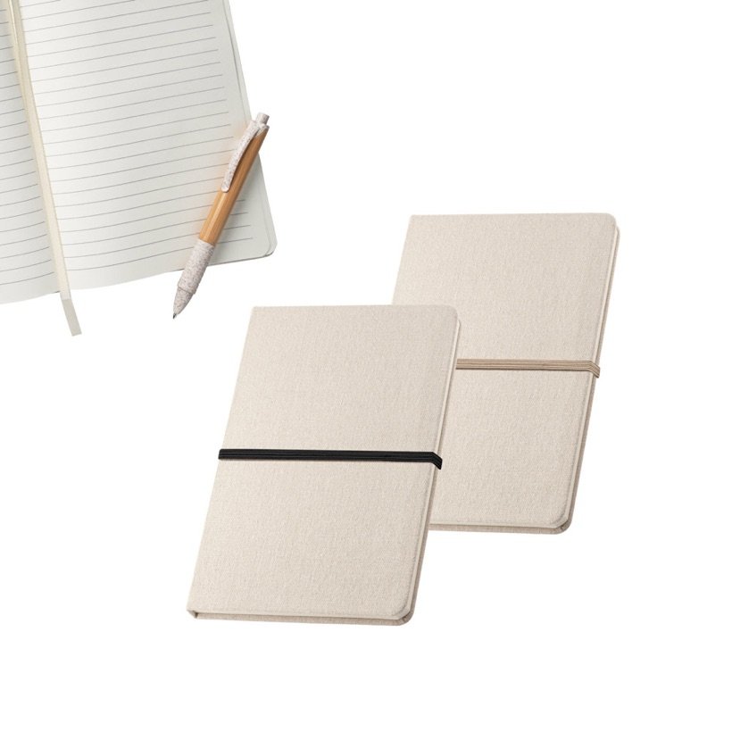 Caderno A5 de Linho Nerval — Conjunto