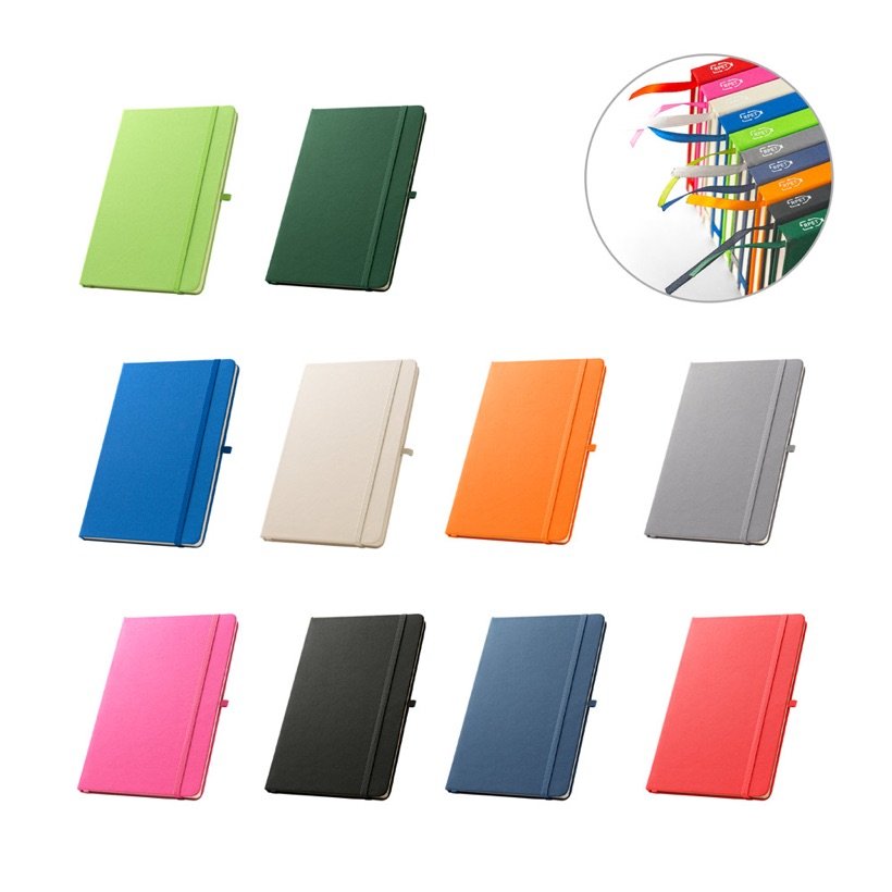 Caderno A5 em rPET Anne — Conjunto