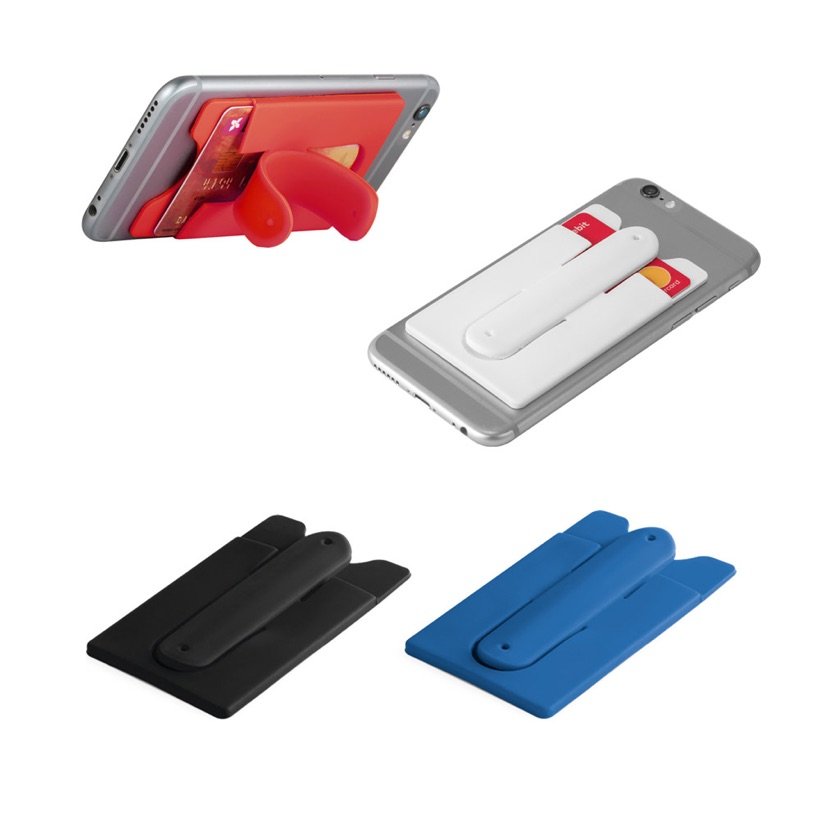 Porta-Cartões para Celular em Silicone Carver — Conjunto
