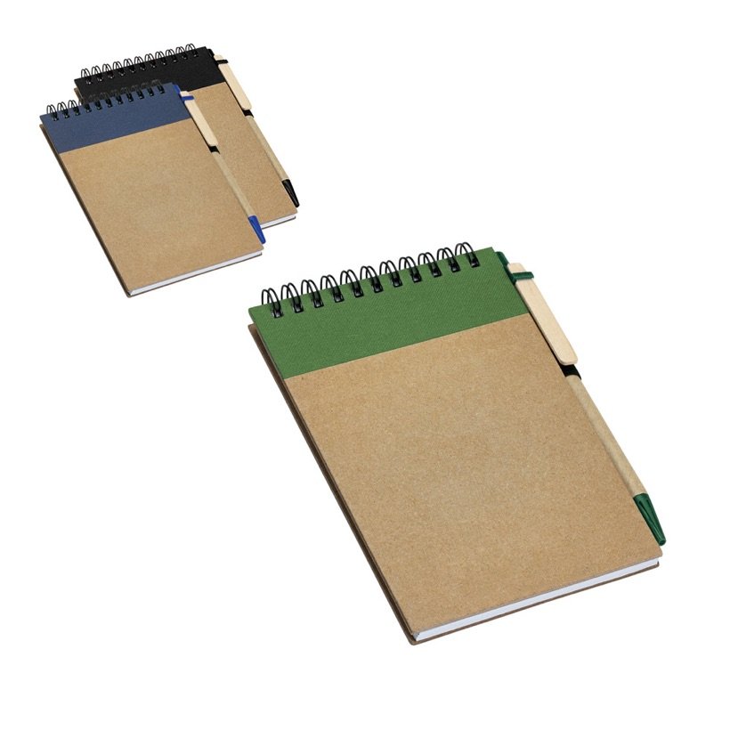 Caderno de Bolso Espiral com Caneta Ringord — Conjunto