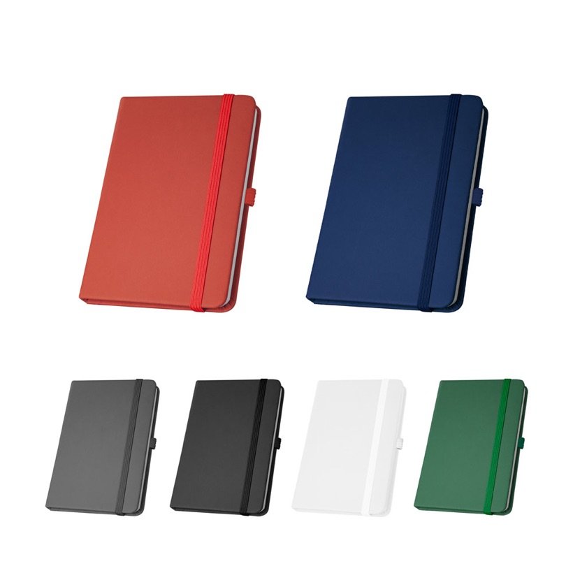 Caderno A5 Liso em Couro Sintético Atwood — Conjunto