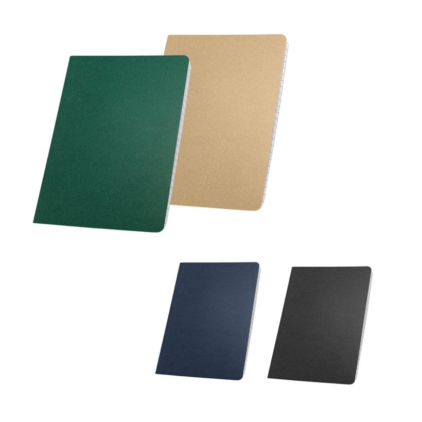 Caderno A5 Kraft Reciclado Ecown — Conjunto