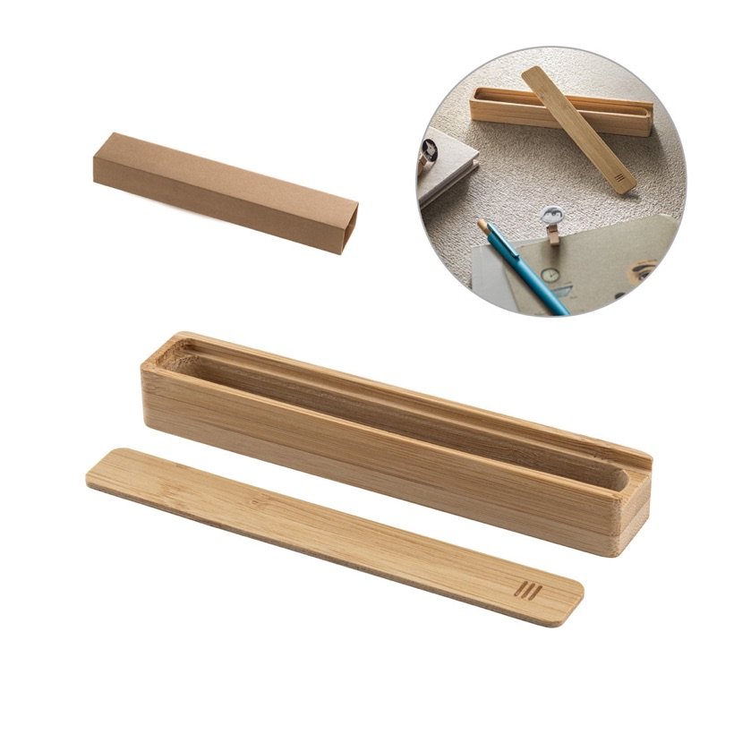 Estojo Bambox para Caneta em Bambu — Conjunto