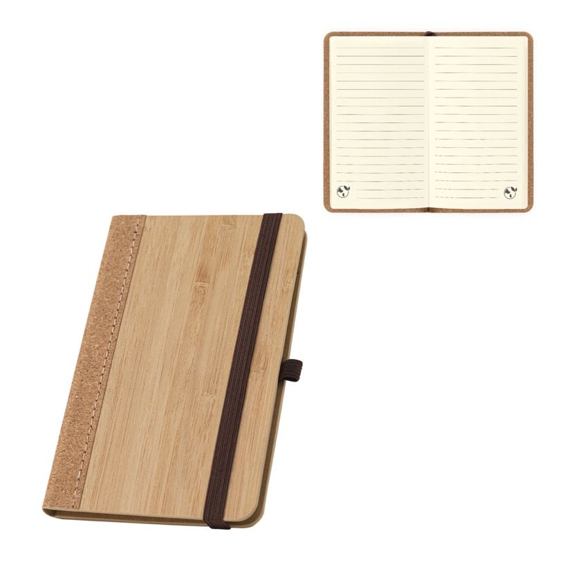 Caderno de Bolso Bambu e Cortiça Orwell Pocket — Conjunto