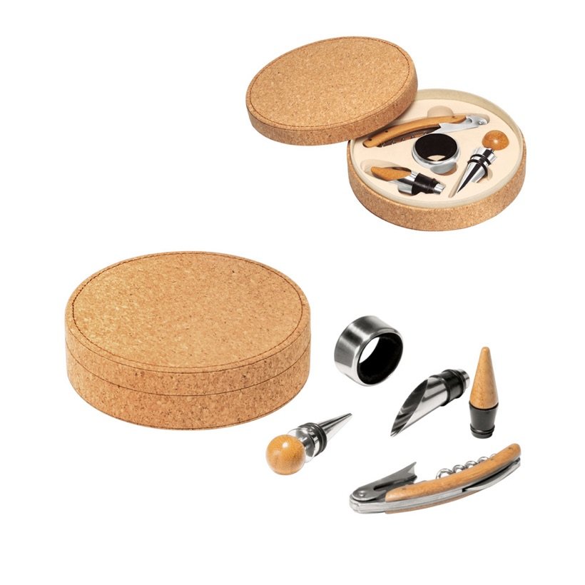 Conjunto para Vinho com 4 Peças Moreto — Conjunto