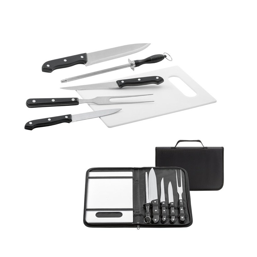 Kit Churrasco Botaly com Tábua e 5 Utensílios — Conjunto