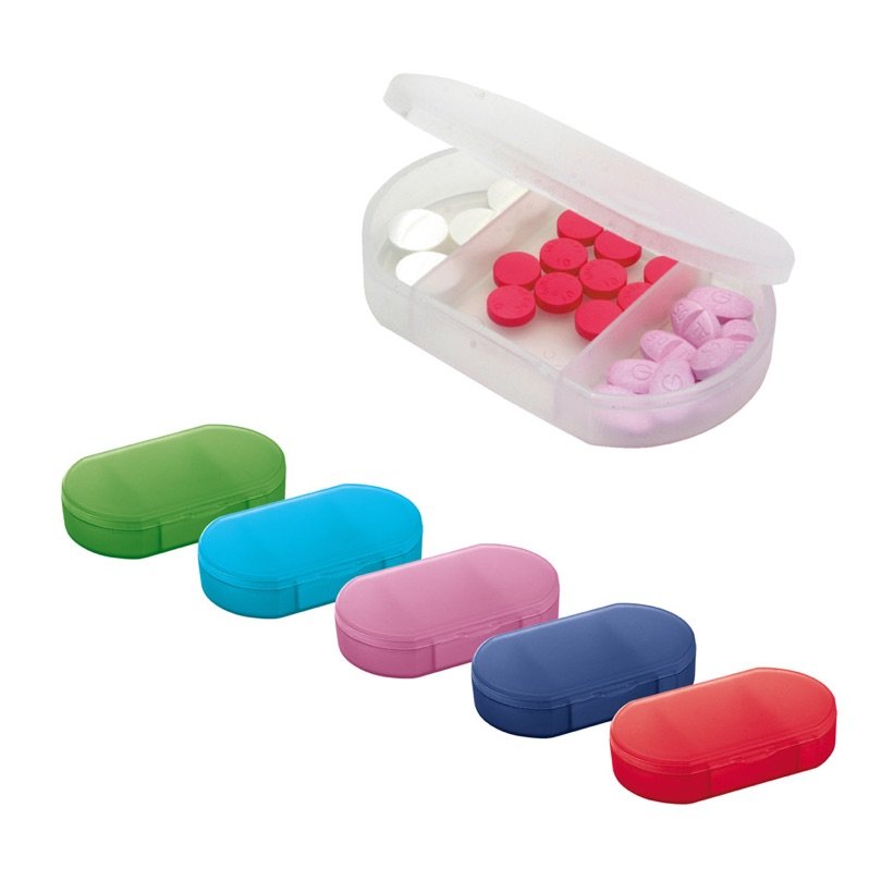 Porta Comprimidos com 3 Divisórias Stiller — Conjunto