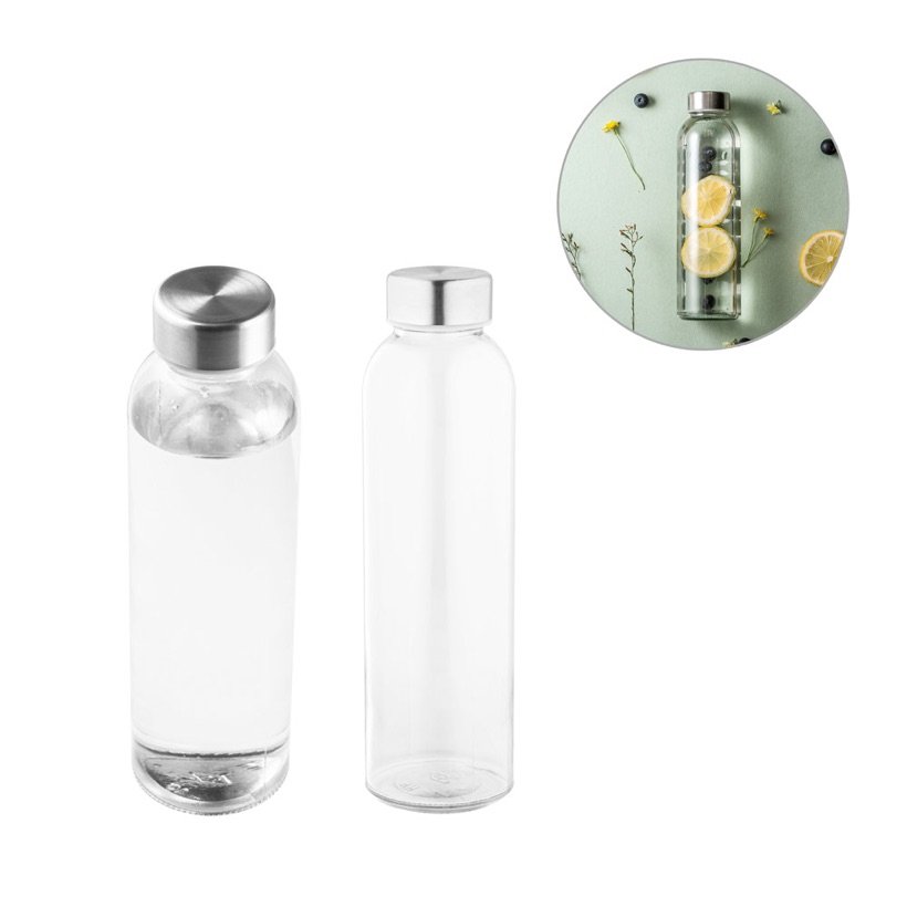 Squeeze Soler em Vidro para Sublimação 500ml — Conjunto