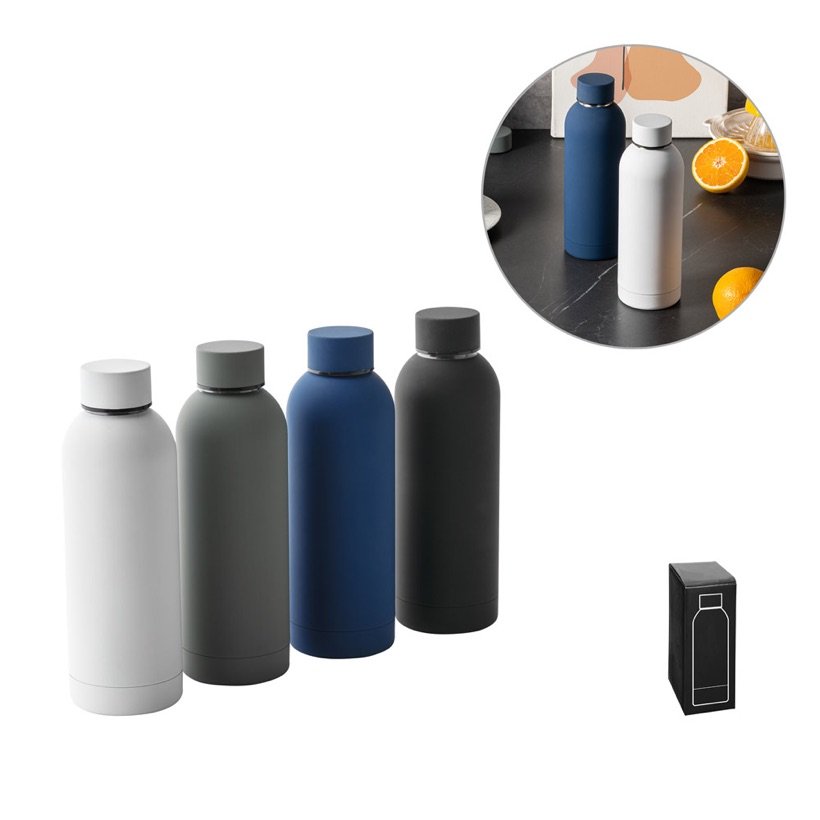 Garrafa Térmica Odin Emborrachada 550ml — Conjunto