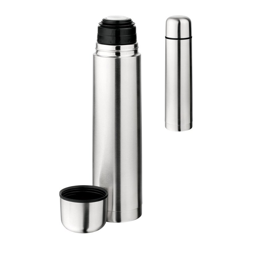 Garrafa Térmica Liter com Tampa Trava 1L — Conjunto