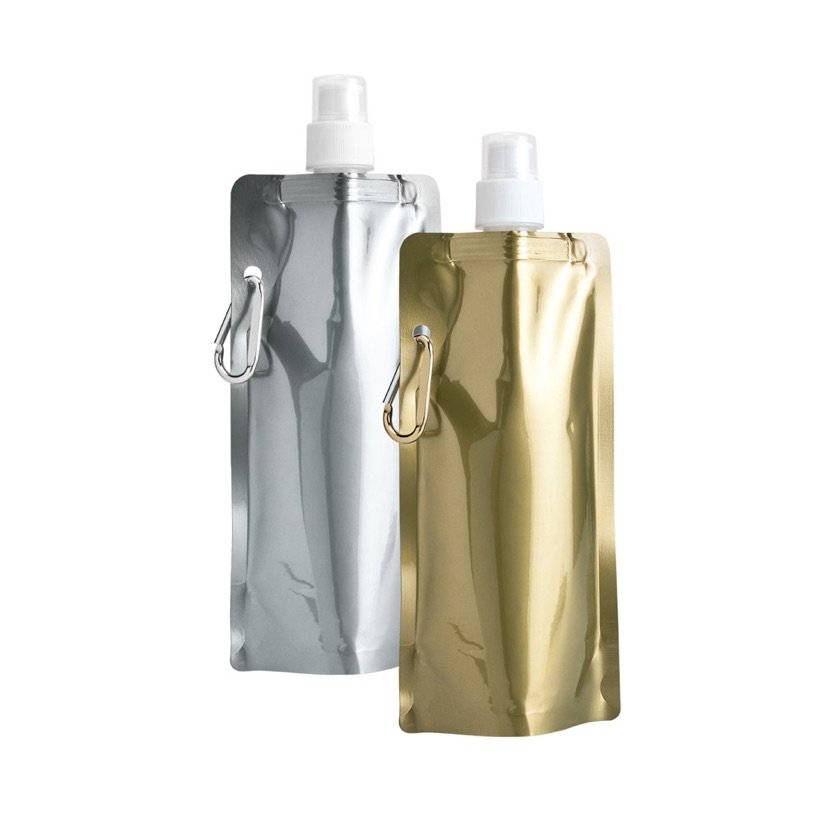 Squeeze Dobrável Gilded Metalizado 460ml — Conjunto