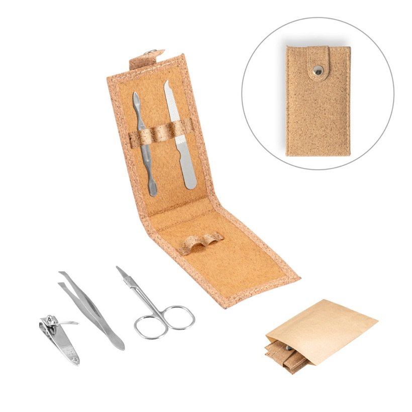 Conjunto de Manicure em Cortiça Zena — Conjunto