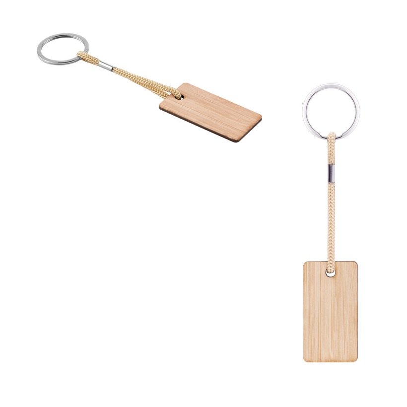 Chaveiro em Bambu com Cordão Hopps — Conjunto