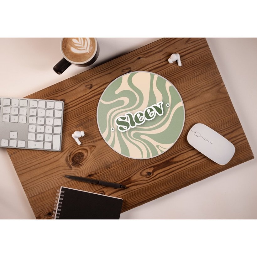 Mouse Pad Redondo para Sublimação Blair Round — Em uso