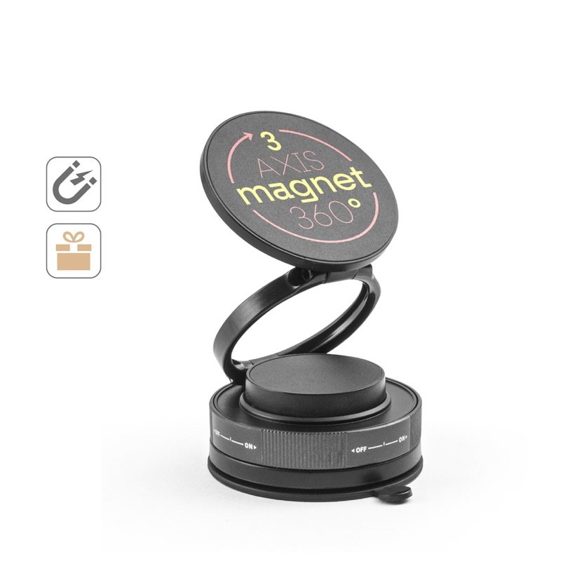 Suporte Magnético Veicular para Celular Kepler — Conjunto