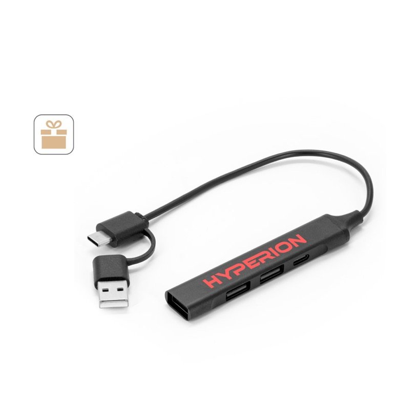 Hub Multifuncional USB-A e USB-C Benioff — Conjunto