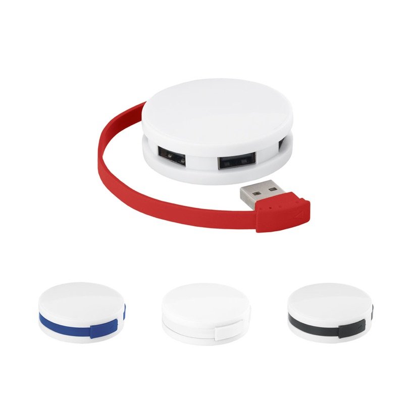 Hub USB Redondo 4 Portas Gardner — Conjunto