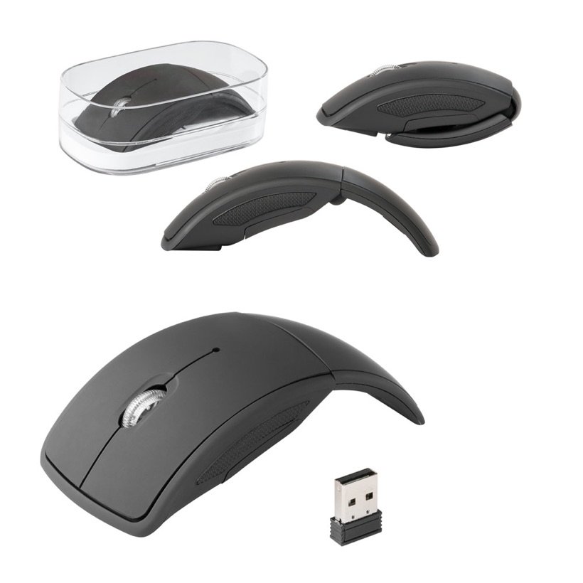 Mouse Wireless Dobrável 2.4G Alencar — Conjunto