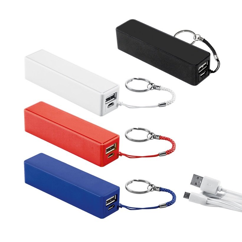 Power Bank Bit 1.600mAh com Chaveiro — Conjunto