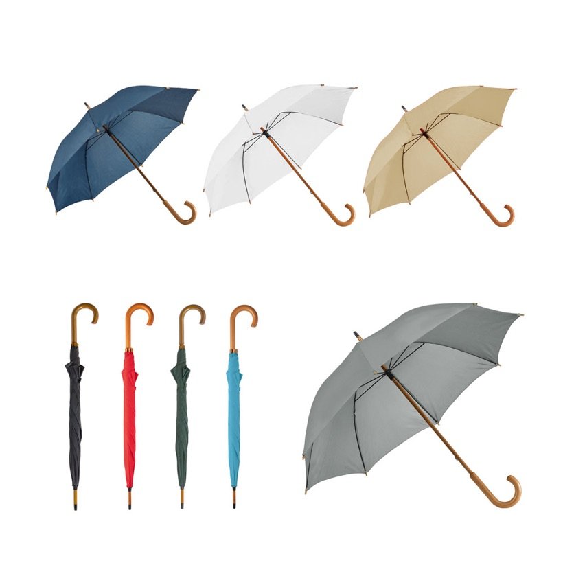 Guarda-Chuva Manual Pega de Madeira Betsey — Conjunto