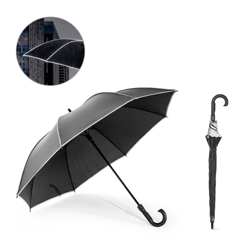 Guarda-Chuva Reciclado Refletivo Finnley 27" — Conjunto